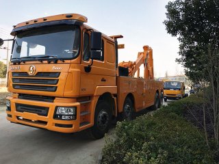 陝汽德龍前四後八拖吊連體清障車