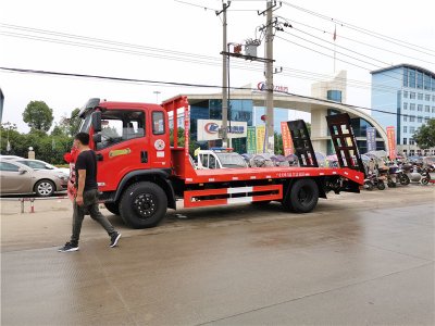 華神160馬力單橋平闆運輸車
