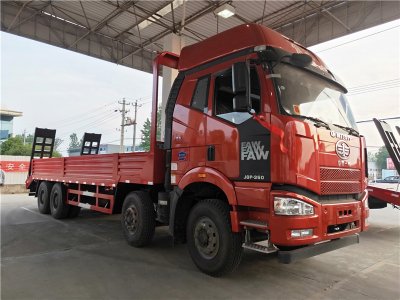 解放J6前四後八平闆運輸車