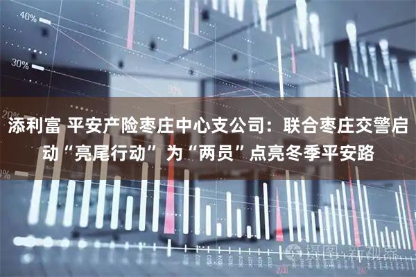 添利富 平安产险枣庄中心支公司：联合枣庄交警启动“亮尾行动” 为“两员”点亮冬季平安路